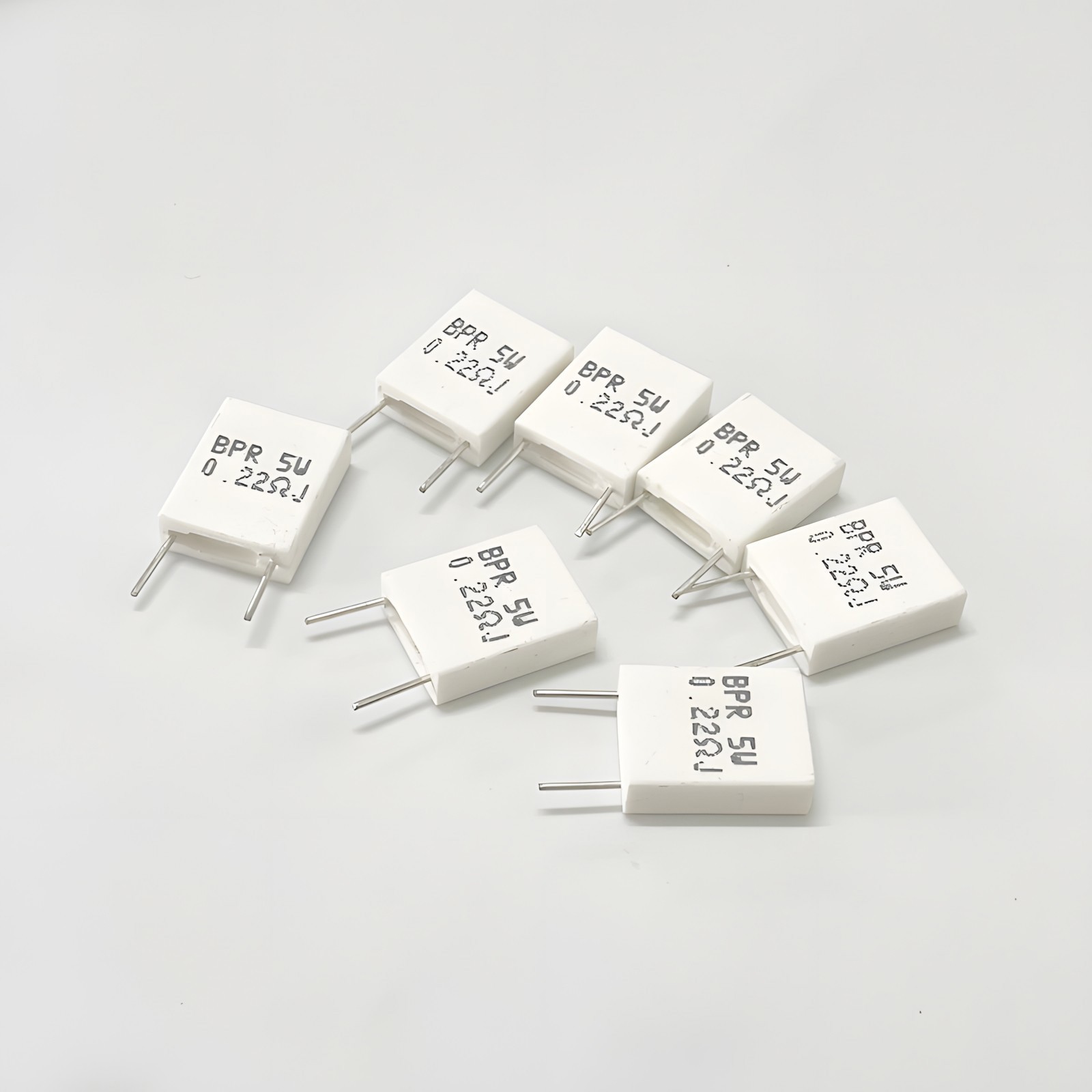 5Watt Non-Inductive Cement Resistor ±5% Values of 0.005~100Ohm Ceramic Resistor