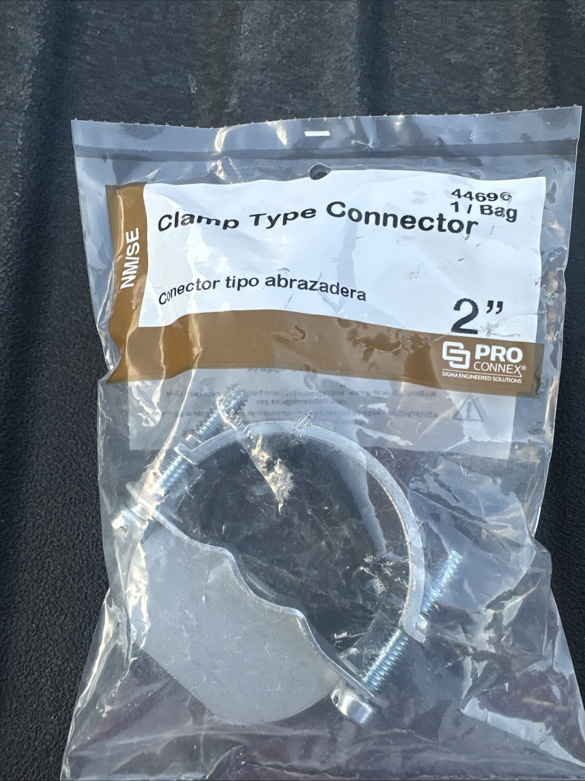 S Pro Connex 44696 Clamp Type Connector 2” NM/SE