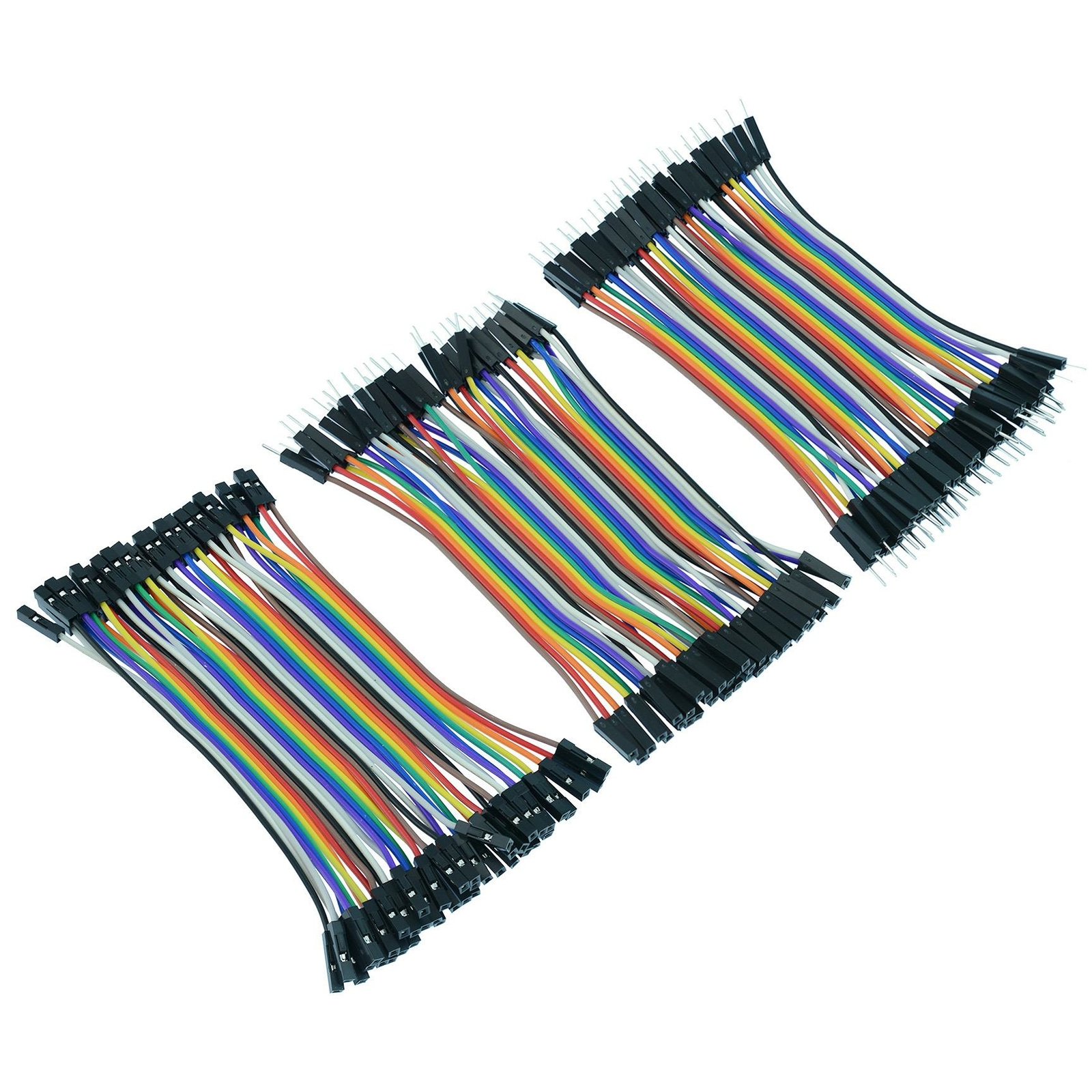 40pcs Dupont Male Female 10cm / 20cm Jumper Wire Connectors Leads