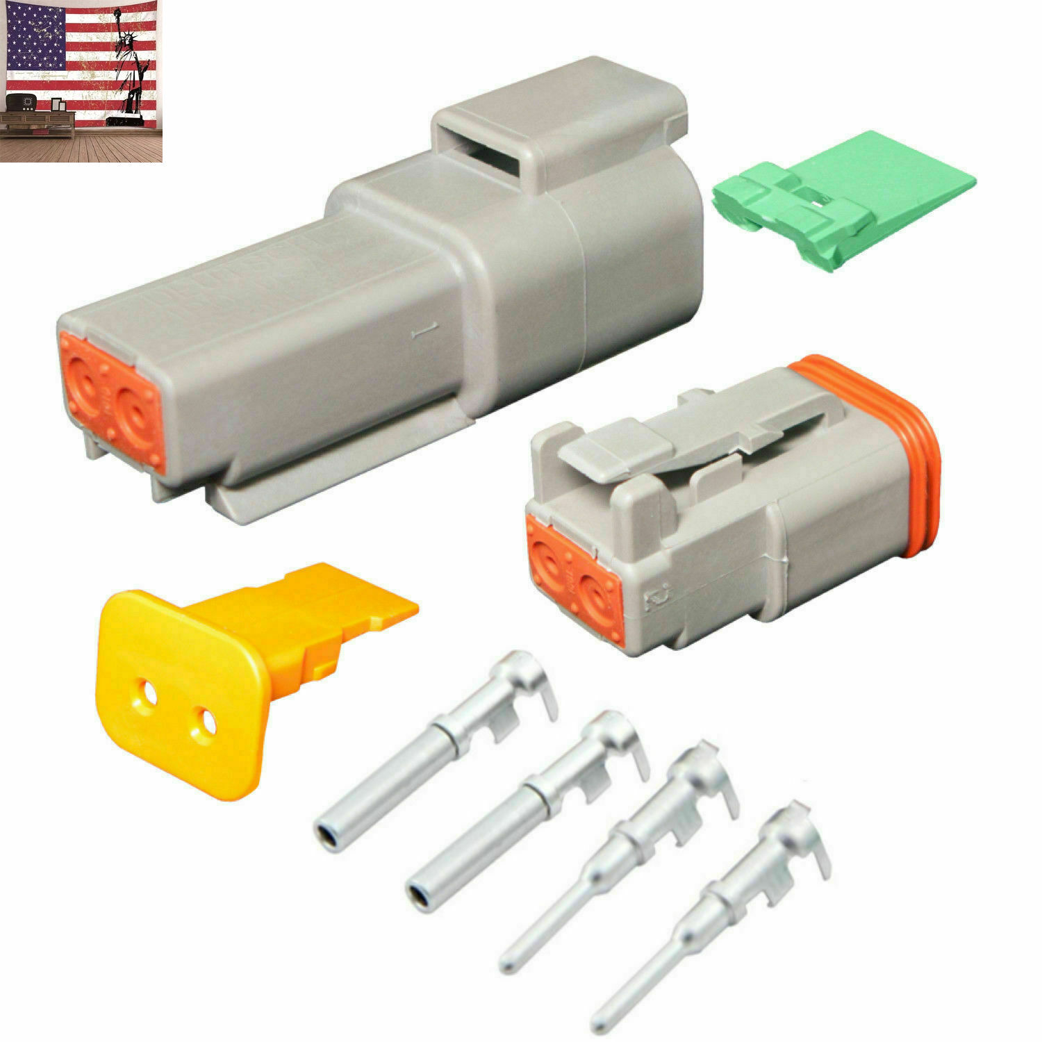 2 Pin Deutsch DT04-2P DT06-2S waterproof electrical connector