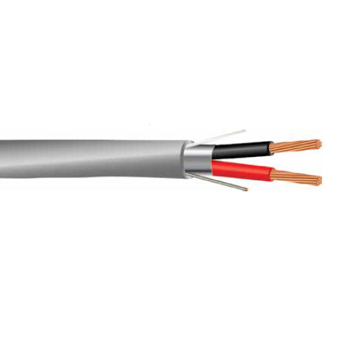 1000′ 16/2 Shielded CL3R/CMR Security Alarm Cable PVC Jacket Gray 300V
