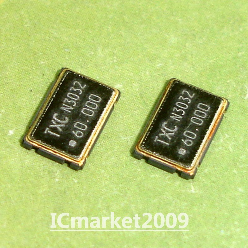5 PCS 60.000MHz 5X7mm SMD-4 Pin 60MHZ 60.000M 60M ACTIVE Crystal Oscillators