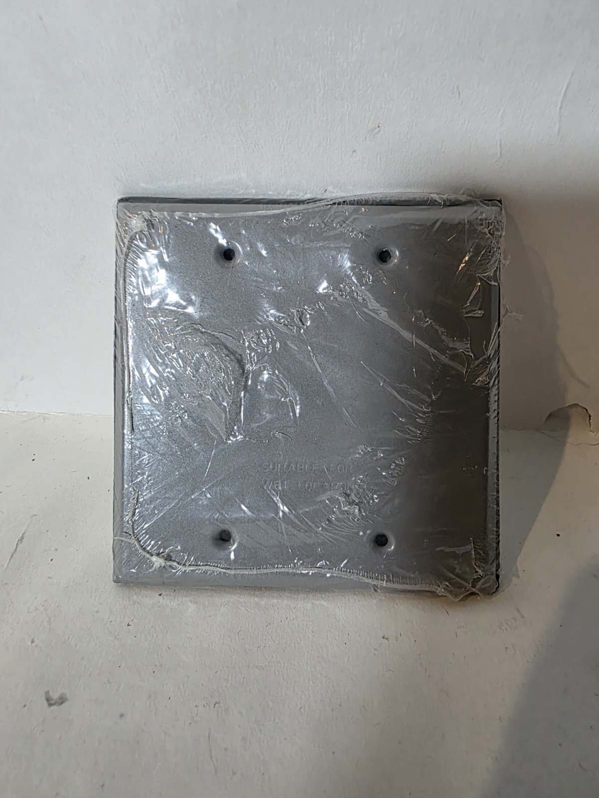 1 pk RACO 5175-0, 4-1/2″ x 4-1/2″ Blank 2-Gang Weatherproof Device Box Cover NEW