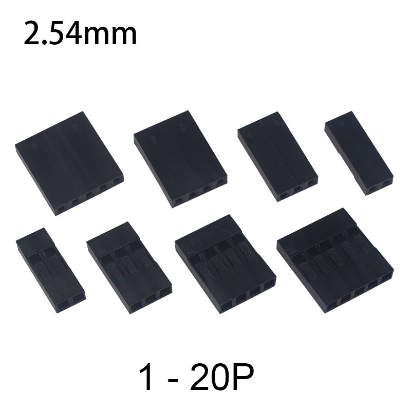 2.54mm Pitch Dupont Jumper Wire Cable Housing Connector Single Row Shell 1 – 20P