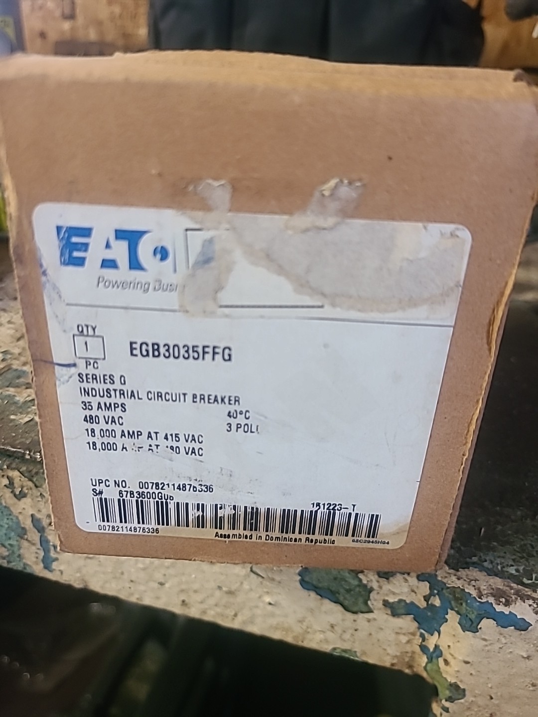 Eaton EGB34035 Circuit Breaker 35A