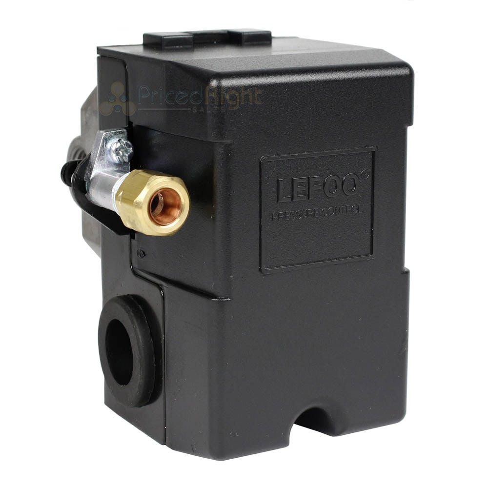 4 Port Air Compressor Pressure Switch Control Valve 95-125 PSI w/ Unloader