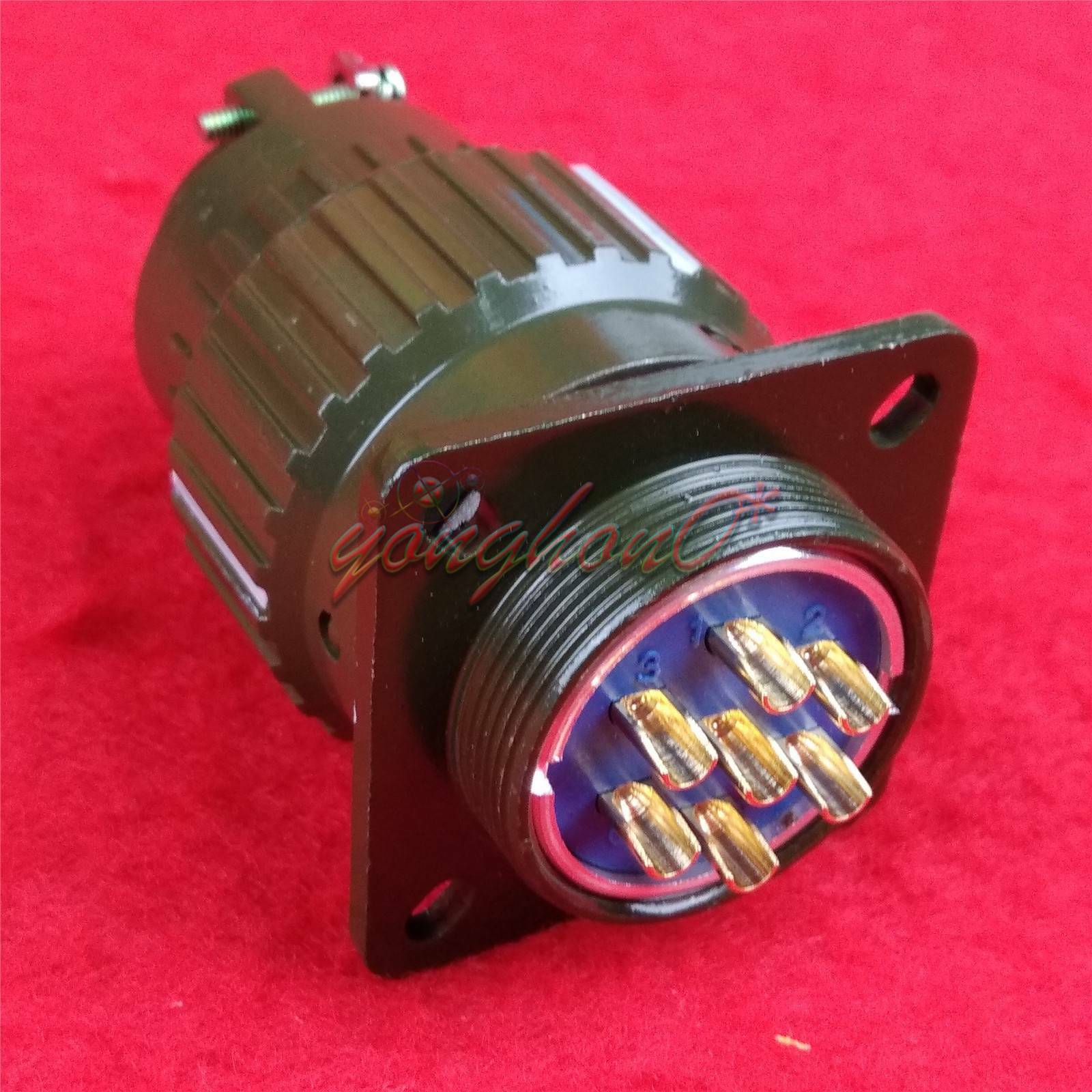 1PCs Military Twist Male Female Connector 28mm 7 Pin