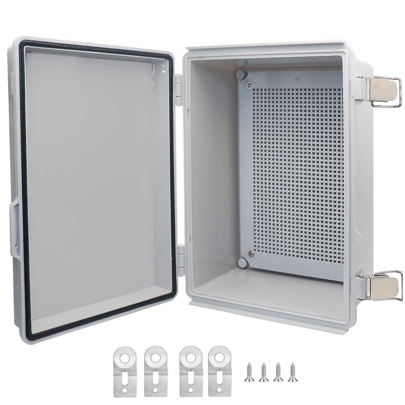 LuSumtly Waterproof Junction , ABS Plastic Electrical with Stainless Steel La…