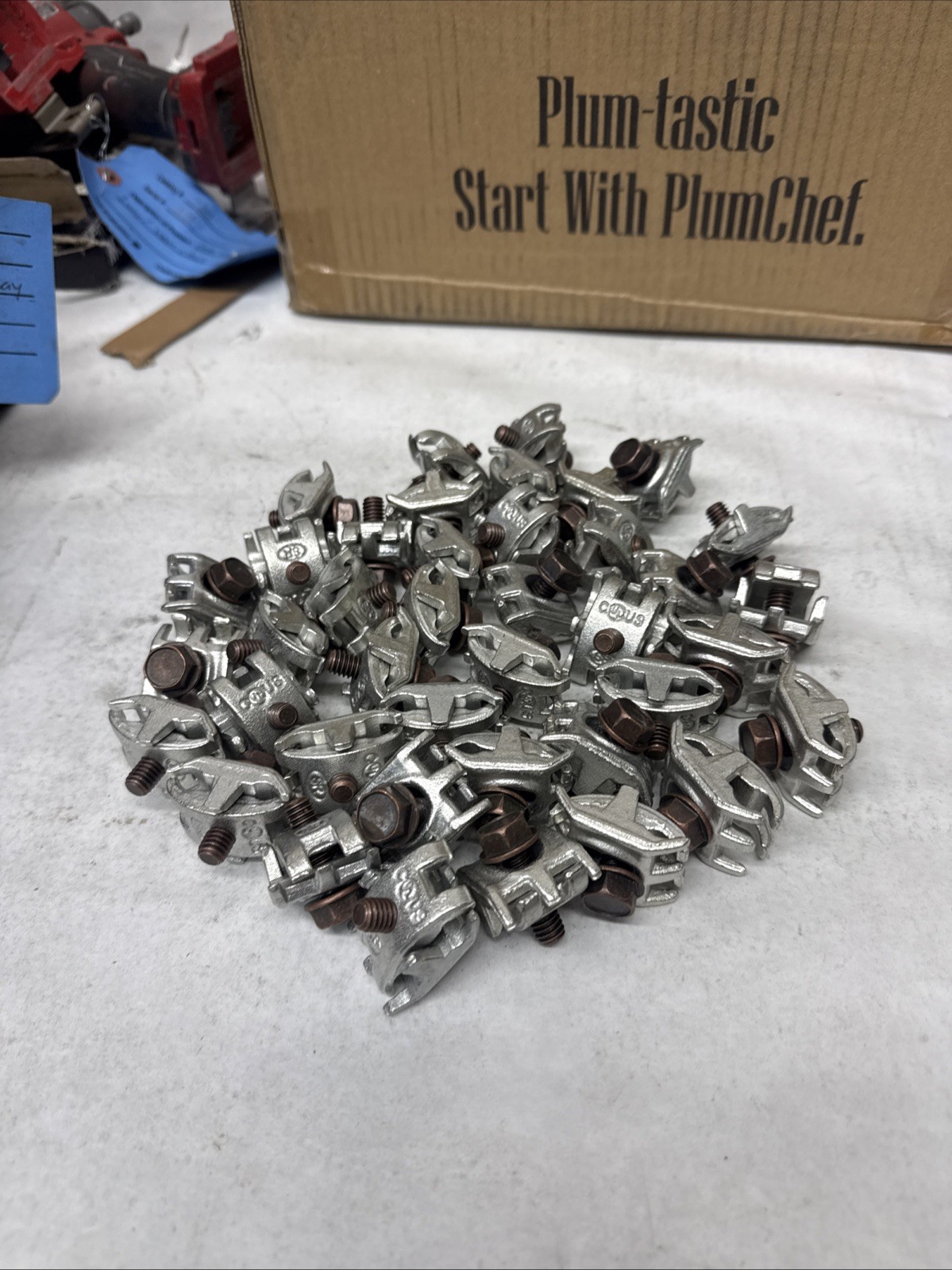 BRONZE BONDING GROUNDING CLAMP DIRECT BURIAL Lot Of 50