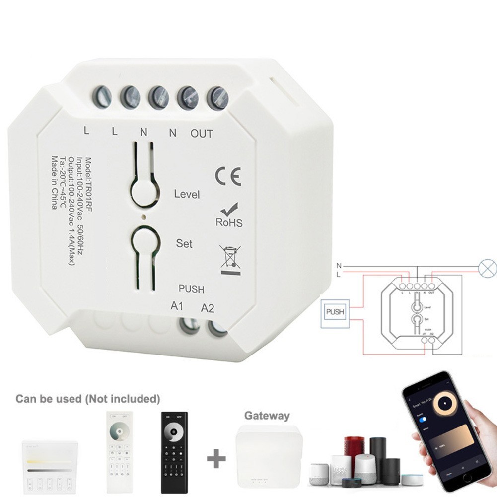 LED Driver AC Triac Dimmer V0 Fire-resistant Housing Automatic Recovery